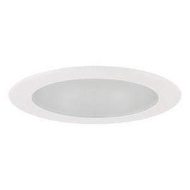Elite Lighting B437WH Smooth Frost Shower Trim, 4", White