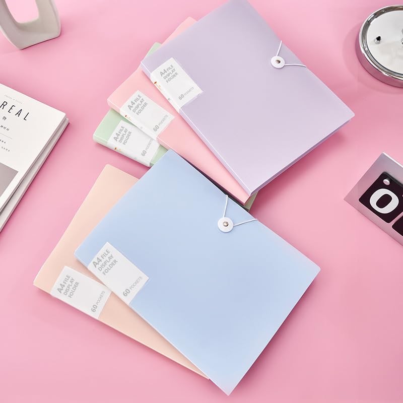 A4 File Document Folders Display Presentation Book Report Cover Clear