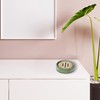 Soap Dish with Bamboo Green, Bathroom Accessories, Green, Dolomite, 4.13