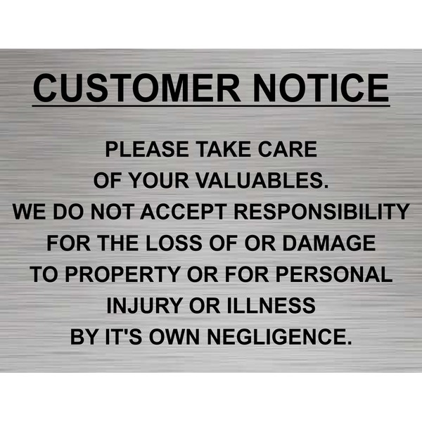 Bespoke Aluminium Sign Rust Free Multiple colours and sizes (20cm