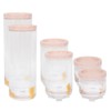 YöL Set of 6 Stackable Dry Food Storage Canisters Tub