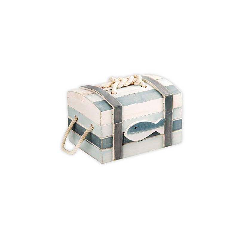 MYBOXES Wooden Box in Nautical Design in 3 Sizes (14.5