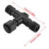 FVTLED Pack of 5, Replacement 2Pin T-Connector Waterproof for Single