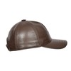Real Leather Baseball Cap Adjustable Sports Casual Plain Summer Winter