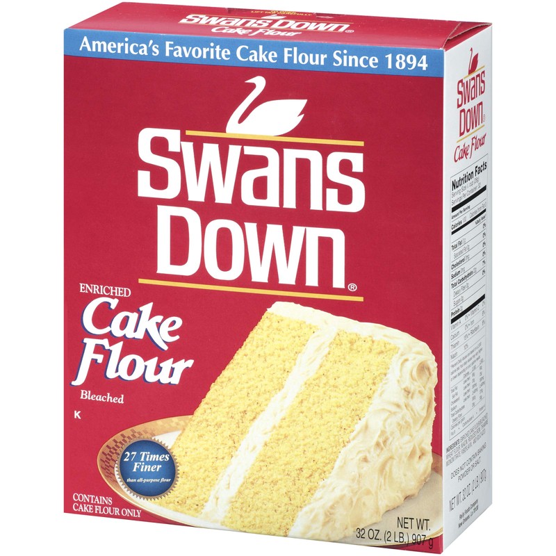 Swans Down Regular Cake Flour, 32oz Box (Pack of 8)
