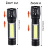 Hilngav 5 Pack Mini Small Pocket LED Flashlight USB-C Rechargeable