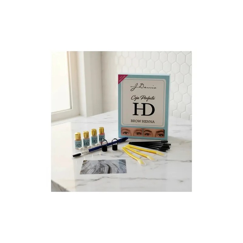 J.Denis Brow Henna Kit Profesional Cejas Perfectas HD Tinte Natural