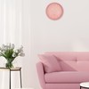 Lumuasky Pink Wall Clock Modern Battery Operated Analog Small Cute