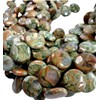 Unbranded Rhyolite 20mm Coin Beads 15.5" Str Rainforest Jasper Australia