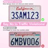 QUANQIUFEI 2 Pack Bling License Plate Frames for Women, Sparkly
