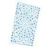 DECORA 325pcs Blue Rhinestone Stickers Self-Adhesive Gemstone Embellishment Stickers for