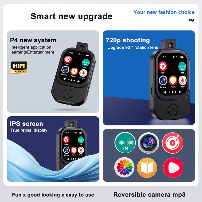 MP3 Player with Bluetooth 5.4, Portable Digital Lossless Music Player