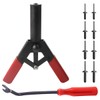ZIMISI 10PCS Plastic Rivet Gun Kit, Pop Rivet Gun Tool