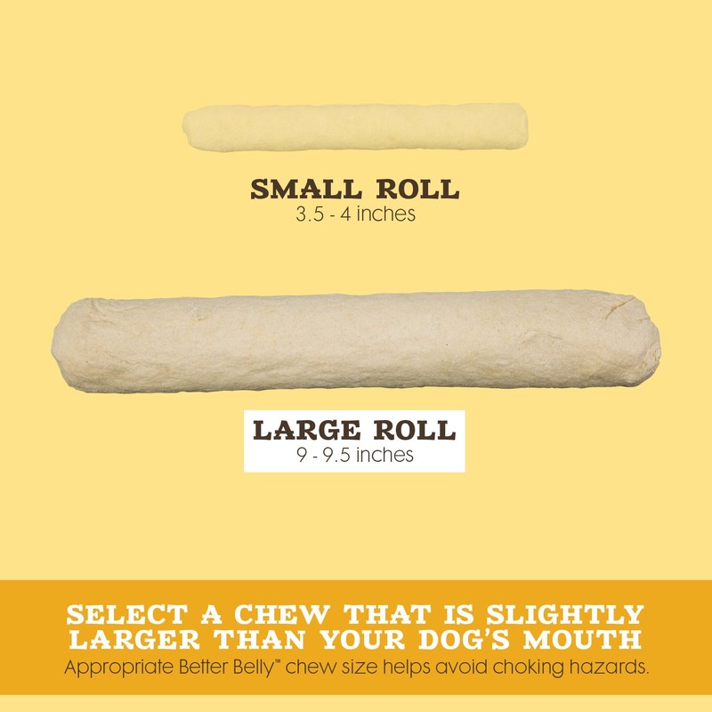 Better Belly Originals Large Roll, Highly Digestible Dog Treats, 3