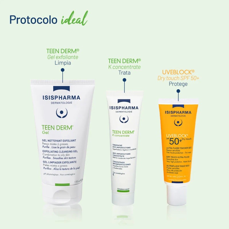 Isispharma Teen Derm Gel 150ml Tipo De Piel Grasa/mixta