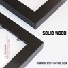 VITOIVE 18x18 Frame Black With Mat 14x14 Solid Wood Picture