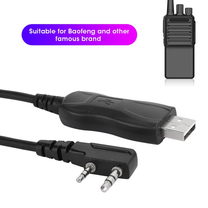 Walkie Talkie Programming Cable USBK Free Drive Good Compatibility Supplies