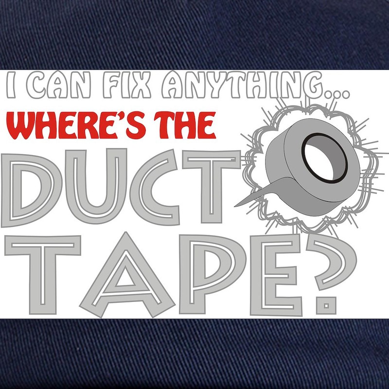 CafePress Duct Tape Cap Unique Adjustable Baseball Hat Navy