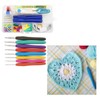 Crochet Hook Set Assorted Size TPR Soft Handle Sturdy Aluminium