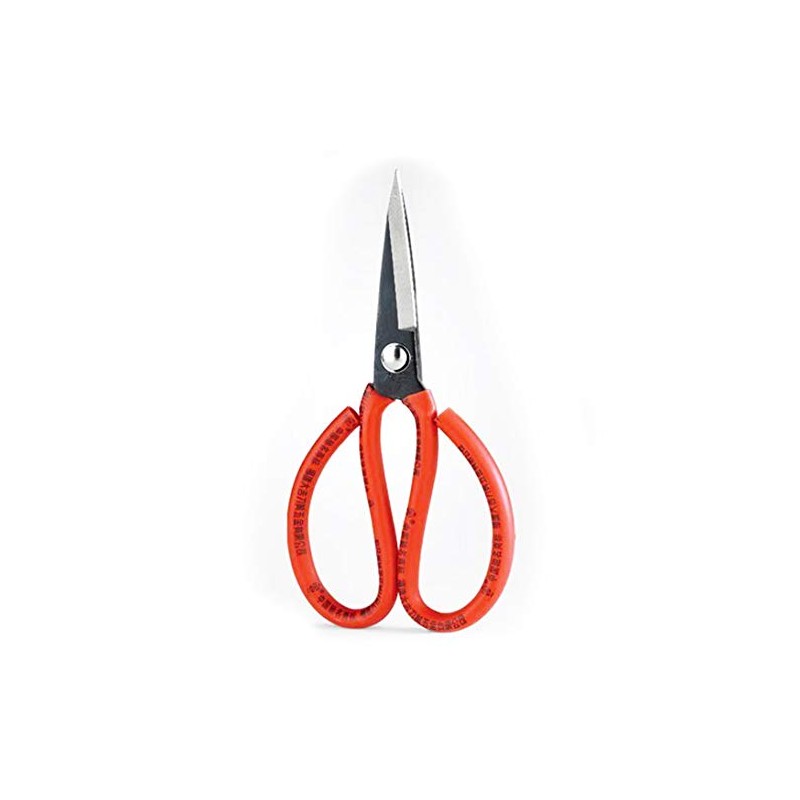 NO.2 Heavy Duty Fabric/Garden/Wire Scissors, Red, 7.5”