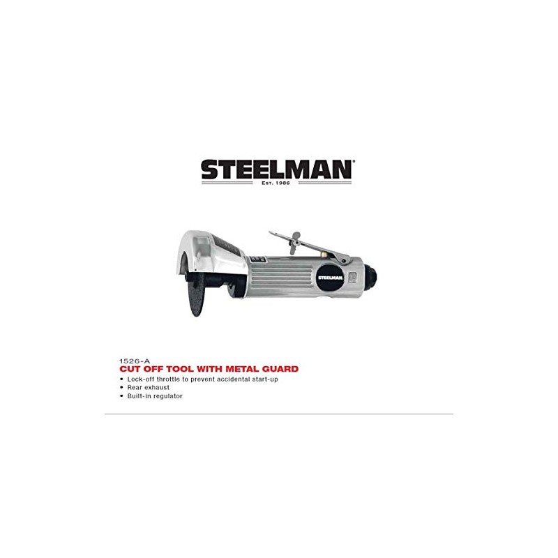 Steelman Air Cutting Tool with Metal Guard, Pneumatic Cutter for