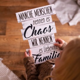 Bada Bing Plank Wall Signs (in German) Family Rules, House Rules, Chaos, Wall Pictures