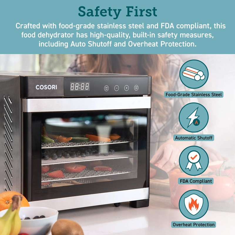COSORI Food Dehydrator Accessories, Mesh Screen Sheets for 6 Trays