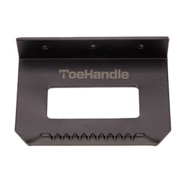 Foot Operated Sanitary Door Handle - Touchless Hands Free Door Opener, Quick and Easy-to-install DIY (Black Steel-1 Piece)