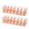 2 Pcs Cable Storage Box, Cable Tidy Box with Open