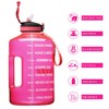 SLUXKE 1 Gallon Water Bottle with Time Marker BPA Free