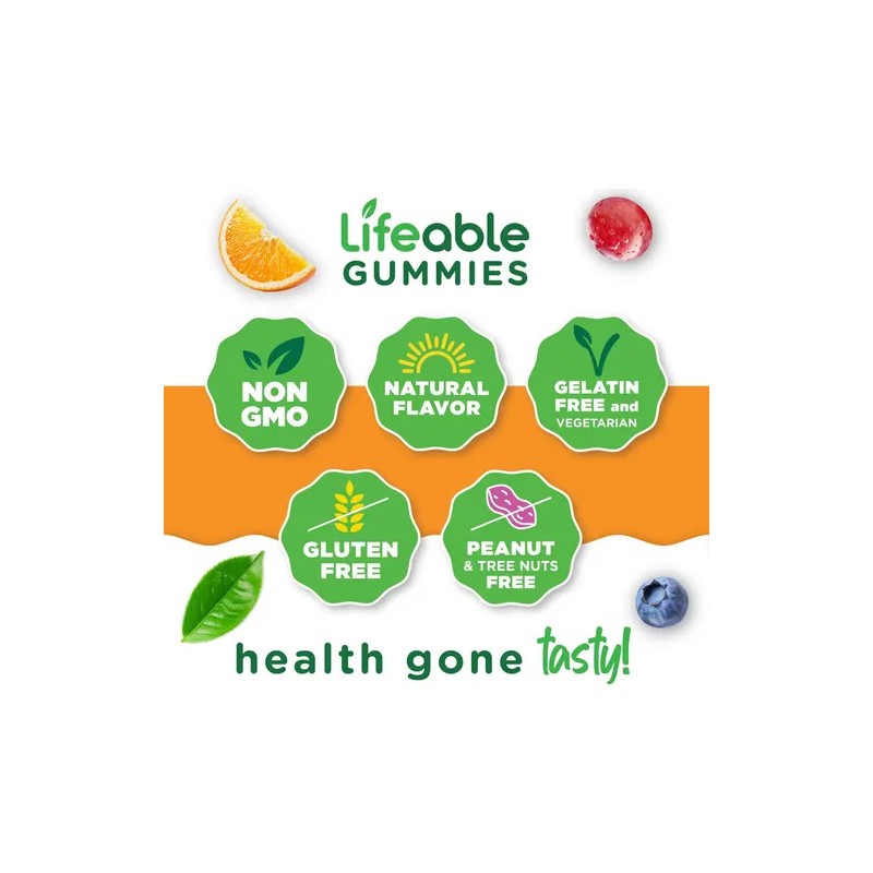 Lifeable Gummies Biotina 10000mcg Para Adolescentes N/a