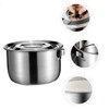 Ciieeo Stainless Steel Oil Basin with Lid Kitchen Multi Use
