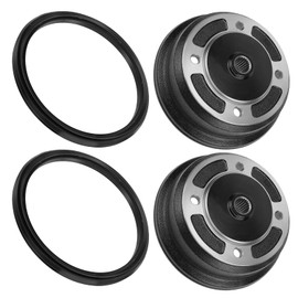 2PCS Rear Brake Drum Wheel Hub & Seal for Kawasaki Mule 4000 4010 KAF620 2009-2024 Mule 3000 3010 3020 KAF620 2001-08 Mule 3010 4010 Diese-l 4x4 KAF950 Mule 2510 Diese-l KAF950 92093-1543 41038-7502