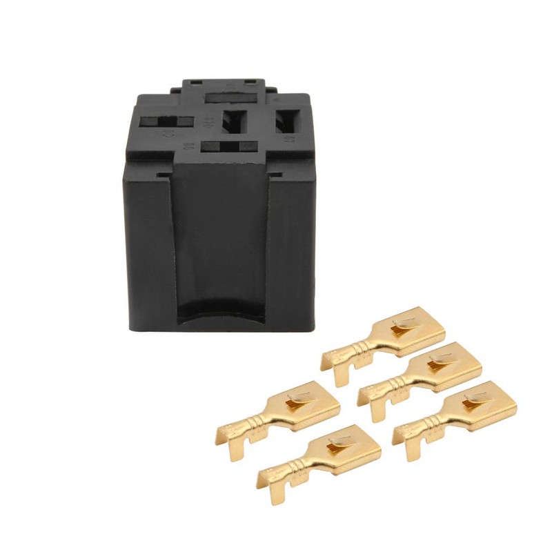 Senzeal 30A 5 Pin Relay Connector Socket with 25 x