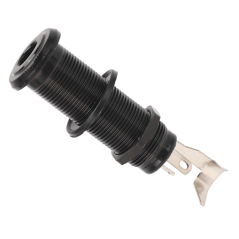 Guitar End Pin Jack Socket Threaded Metal 6.35mm for Bass