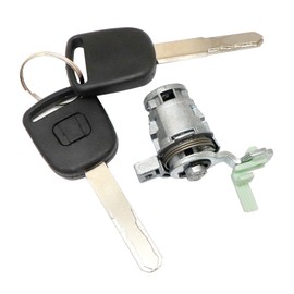 XQSMWF Door Lock Cylinder with Keys Left Driver Side 72185-S9V-A21 72185S9VA21 Compatible with Honda Pilot 3.5L 2003 2004 2005 2006 2007 2008