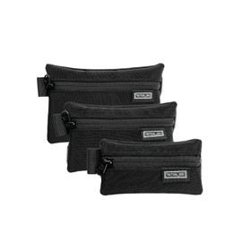 TACTICAL_GEEK Storage A5 EDC Storage Bag Set, Multipurpose Hooks and Loops EDC Gadget Bag, Utility Small Tool Bag, Separator Bag Organiser for Daily Use, Mesh black, small storage bag