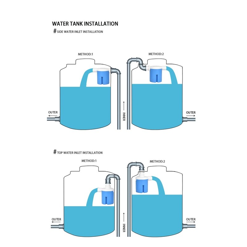 Automatic Water Level Control Valve Inside Type,side Inner Water Automatic