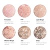 SHEBEEDO Colour Correcting Powder Foundation, Long-lasting 24H Wear, Shimmer Brick
