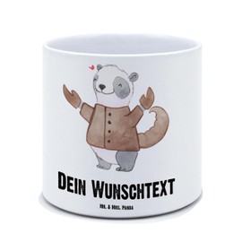 Mr. & Mrs. Panda Personalisierter XL Blumentopf Skorpion Astrologie - Personalisierte Geschenke, Personalisierter Keramiktopf, Personalisierter