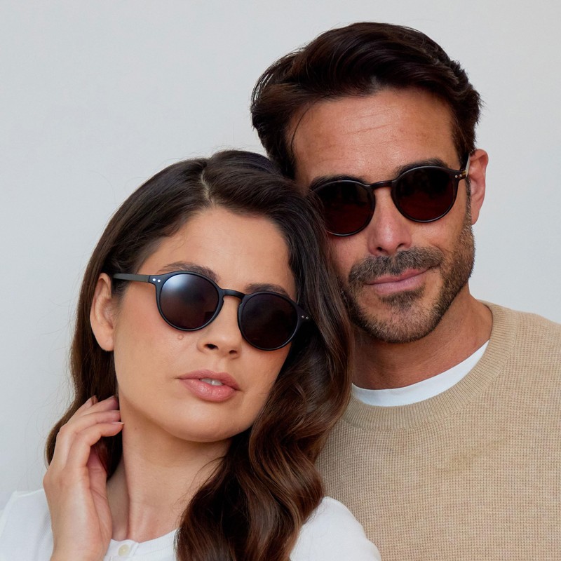 OPULIZE Rey Reading Sunglasses - Round Retro Frame - Men