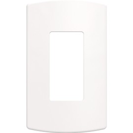 Franklin Brass W42467K-PW-CP Soft Modern 1-Gang Concealed Mount Decorator/Rocker Wall Plate, Pure White (3-Pack)