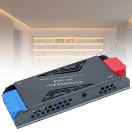 SUCIKORIO 24 V 150 W Power Supply LED Transformer 230 V to 24 V 6.3 A Slim Constant Voltage LED Driver Power Supply 24 V Ultra Thin Low Voltage Transformer for LED Strips LED Bulbs