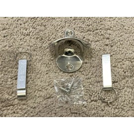 Unbranded Beer Bottle Opener Set, Aluminum 2 x Key Chain and 1 x Wall Mount