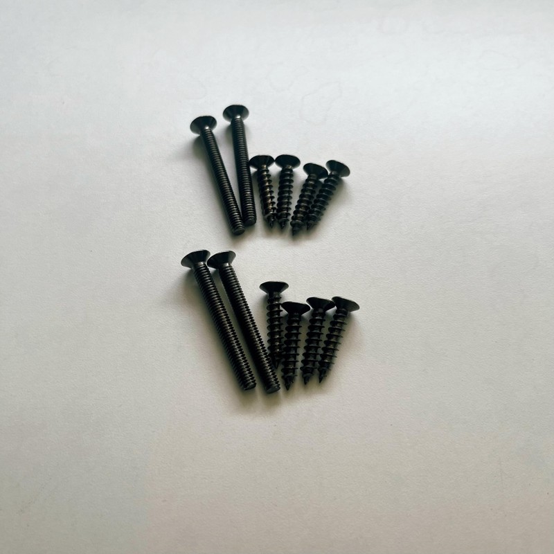 STARPY Door Handle Screws, Black, 1-2/5 inch, Steel, Iron Alloy,