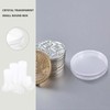 Artibetter 50pcs 28mm Clear Plastic Coin Capsules Clear Round Plastic