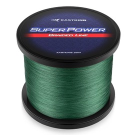 KastKing Superpower Braided Fishing Line, Moss Green, 20 LB, 1097 Yds