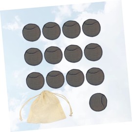 WOONEKY 14pcs Bamboo Fiber Reusable Makeup Remover Pads Washable Gentle Face Cleansing for Women Girls Ideal for Travel Gym