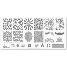 Uberchic Mini Plate-st Patrick's Day Placa Para Uñas