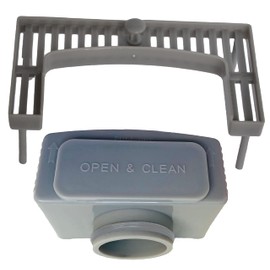 AQUA HEATING Siphon Control Opening Double Wing Seal for Linear Floor Drain Wall Drain Side Drain Bathroom Floor Level Shower Siphon NBR for Shower Drain Shower Drain 36-38 mm Grey